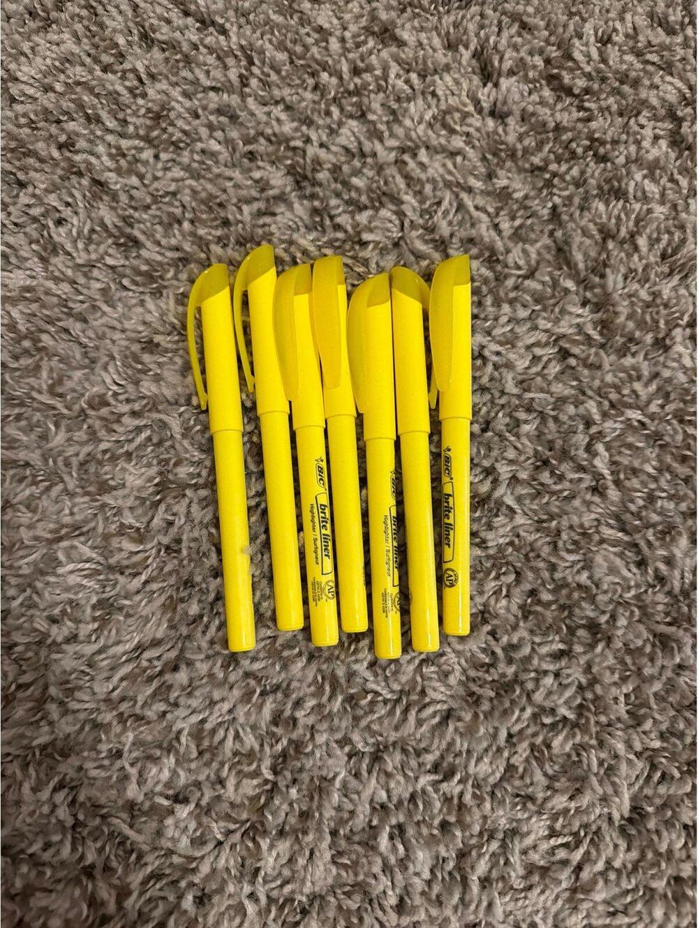 Bic Yellow Highlighter Marker Set Pack of 7